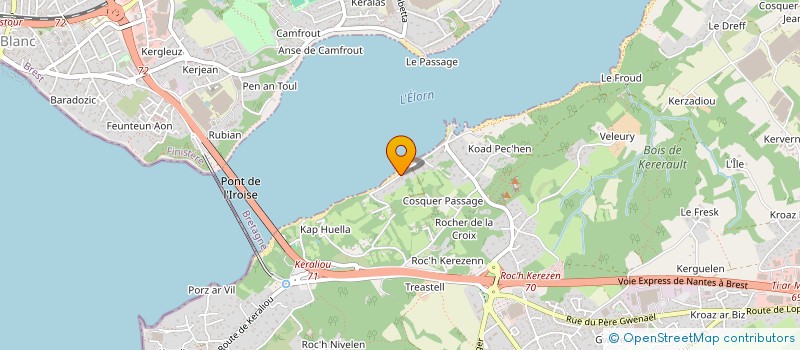 localisation de l'entreprise LE SUROIT  PLOUGASTEL-DAOULAS