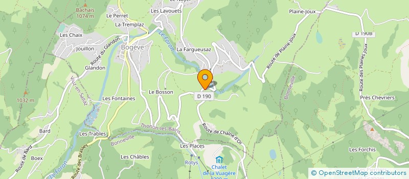 localisation de l'entreprise LE SUSARE  BOGEVE