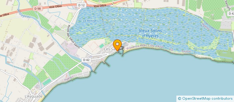 localisation de l'entreprise LE SWAN à HYERES