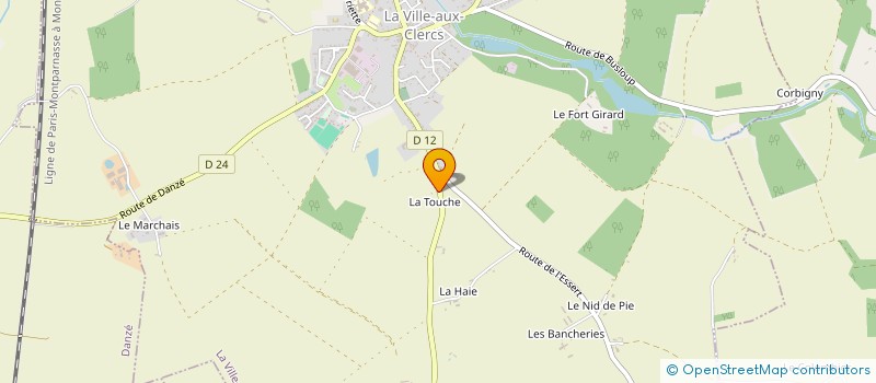 localisation de l'entreprise LE SWING JF à LA VILLE-AUX-CLERCS