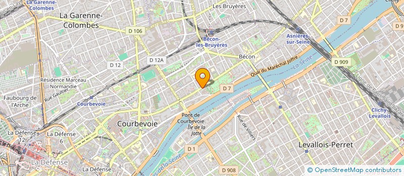 localisation de l'entreprise LE SYEL à COURBEVOIE