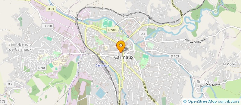 localisation de l'entreprise LE SYLDJOE à CARMAUX