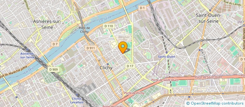 localisation de l'entreprise LE SYLLON à CLICHY