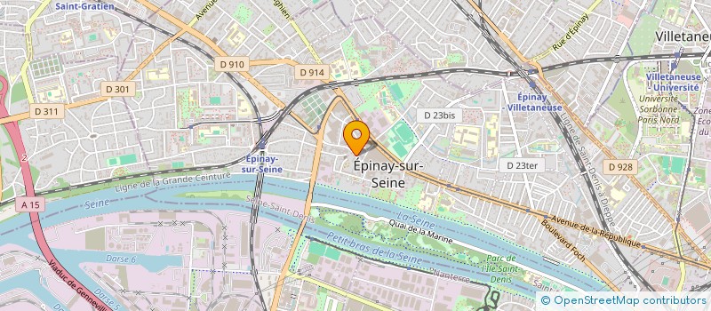 localisation de l'entreprise LE TABAC D'EPINAY à EPINAY-SUR-SEINE