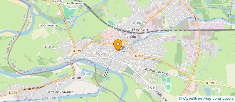 localisation de l'entreprise LE TABAGNON à DIGOIN