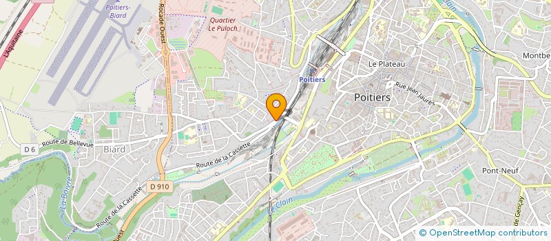 localisation de l'entreprise LE TABL'O à POITIERS
