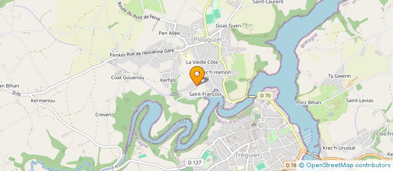 localisation de l'entreprise LE TABLIER DU JAUDY  PLOUGUIEL