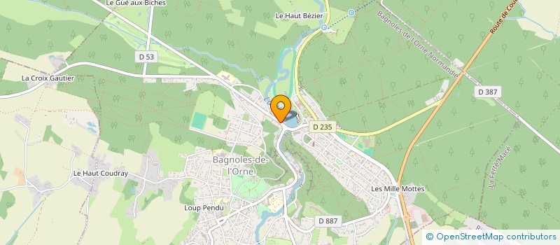 localisation de l'entreprise LE TAGO à BAGNOLES-DE-L'ORNE-NORMANDIE