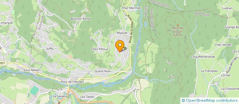 localisation de l'entreprise LE TAILLEUR DE PIERRE  FILLINGES