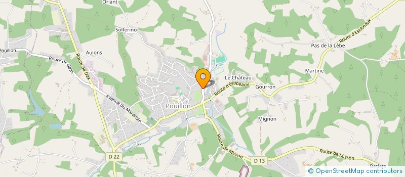 localisation de l'entreprise LE TAILLEUR DE PIERRE BENESSOIS  POUILLON