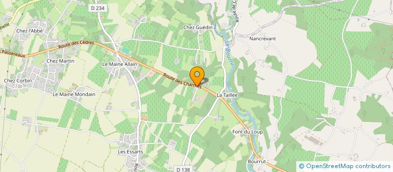 localisation de l'entreprise LE TAILLIS  CHANIERS