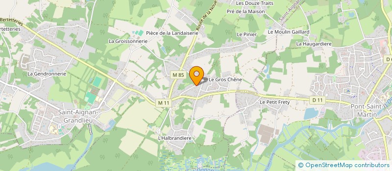 localisation de l'entreprise LE TAILLIS DES LANDES  SAINT-AIGNAN-GRANDLIEU
