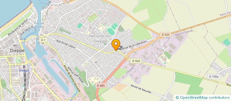 localisation de l'entreprise LE TAJ MAHAL à DIEPPE