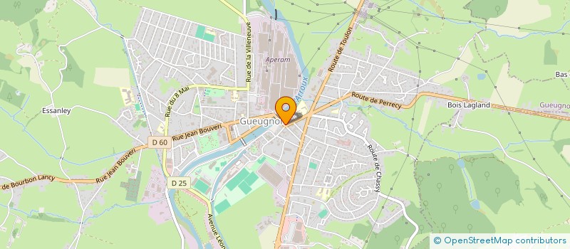 localisation de l'entreprise LE TAKE FIVE  GUEUGNON