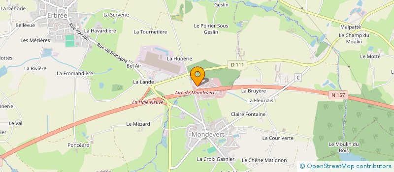 localisation de l'entreprise LE TALLANO  ERBREE