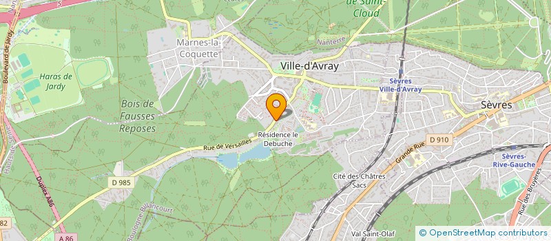 localisation de l'entreprise LE TALLEC 97  VILLE-D'AVRAY