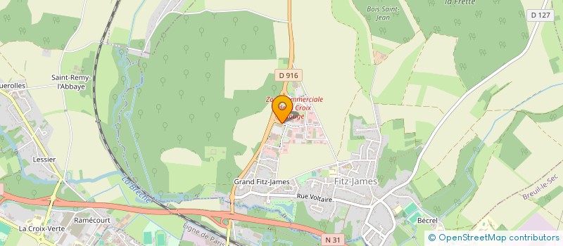 localisation de l'entreprise LE TALMENIER DE WARTY  FITZ-JAMES