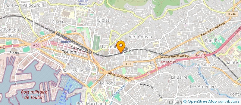 localisation de l'entreprise LE TALON(E)  TOULON