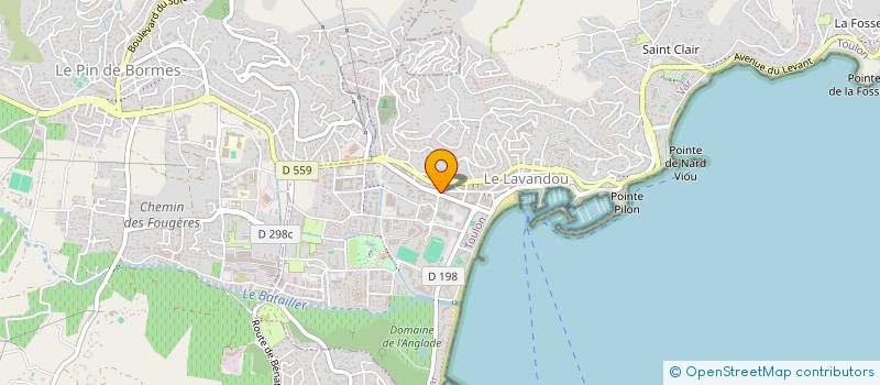 localisation de l'entreprise LE TAM TAM2 à LE LAVANDOU