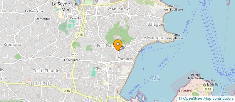 localisation de l'entreprise LE TAMARIN 88 à LA SEYNE-SUR-MER