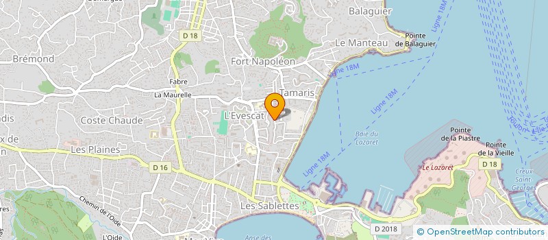 localisation de l'entreprise LE TAMARIS à LA SEYNE-SUR-MER