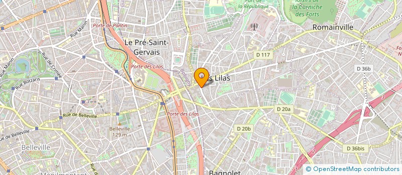 localisation de l'entreprise LE TAMBOUR A VAPEUR à LES LILAS