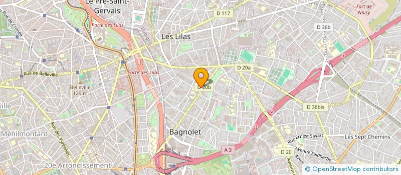 localisation de l'entreprise LE TAMBOUR QUI PARLE à BAGNOLET