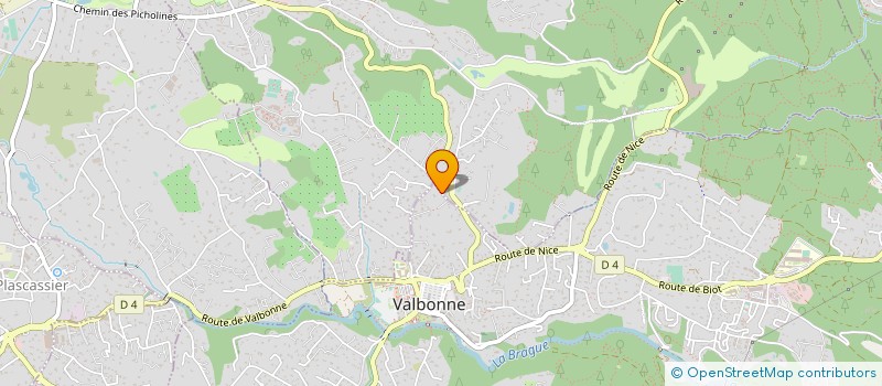 localisation de l'entreprise LE TAMEYE  VALBONNE