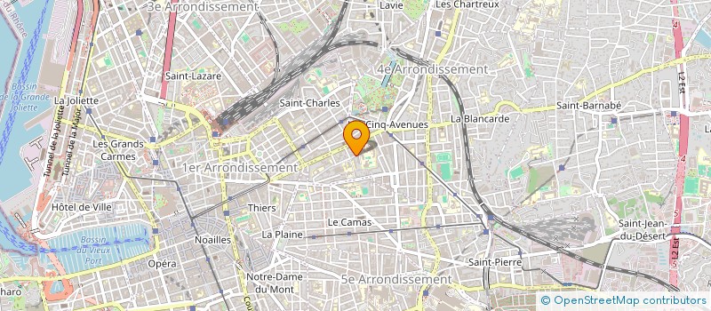localisation de l'entreprise LE TAMIS - ETHNO·GRAPHIES COOPERATIVES à MARSEILLE