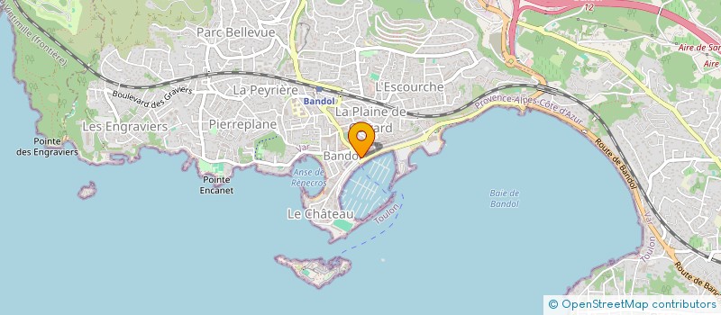 localisation de l'entreprise LE TANDEM  BANDOL