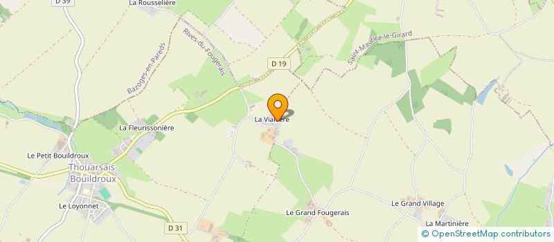 localisation de l'entreprise LE TANDEM DES COULEURS  RIVES-DU-FOUGERAIS