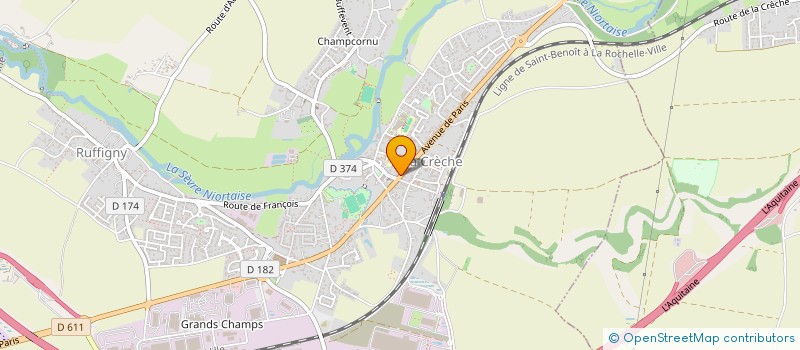 localisation de l'entreprise LE TANDEM  WATIER  LA CRECHE