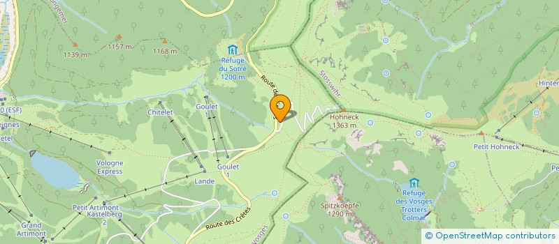 localisation de l'entreprise LE TANET  SOULTZEREN