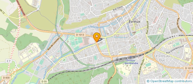 localisation de l'entreprise LE TANGRAM  EVREUX