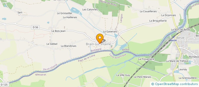 localisation de l'entreprise LE TAPIS BLEU  LA CHAPELLE-DE-BRAIN