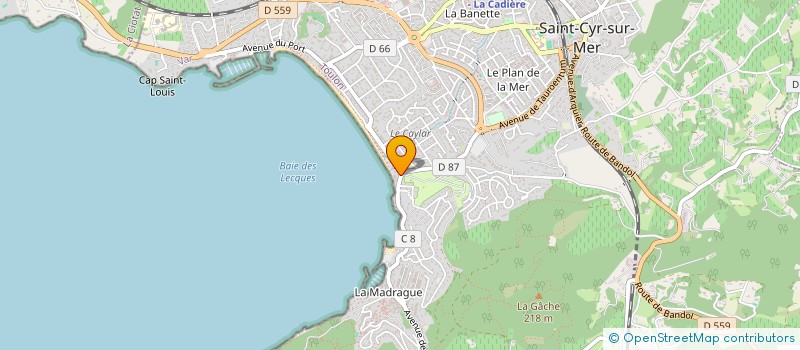 localisation de l'entreprise LE TAPIS DE SABLE à SAINT-CYR-SUR-MER