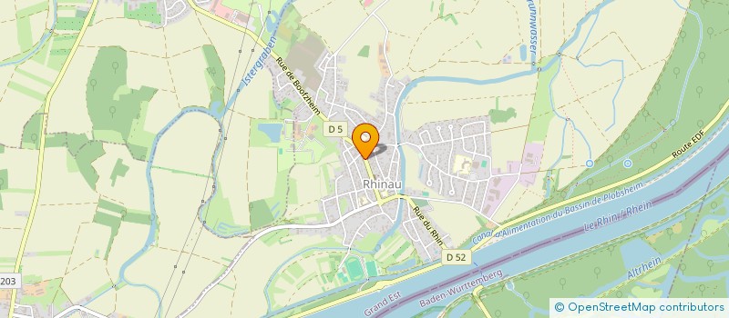 localisation de l'entreprise LE TAPISSIER  RHINAU