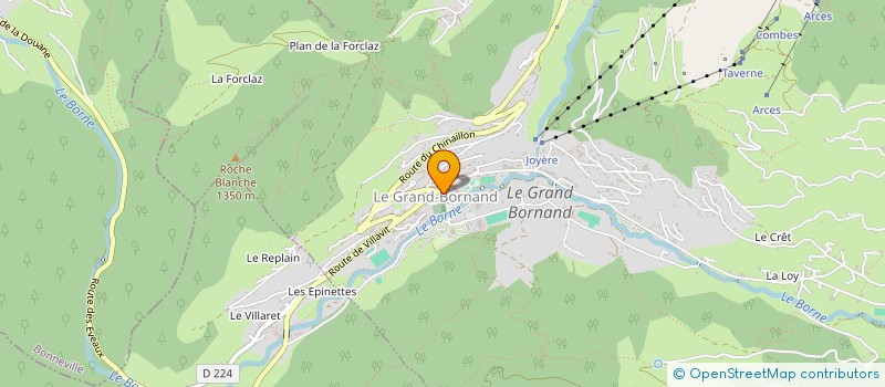 localisation de l'entreprise LE TARDEVANT à LE GRAND-BORNAND