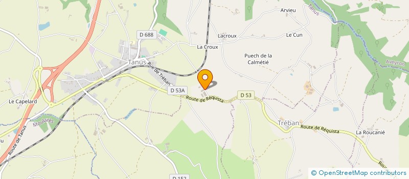 localisation de l'entreprise LE TARNASTAN  MIRANDOL-BOURGNOUNAC