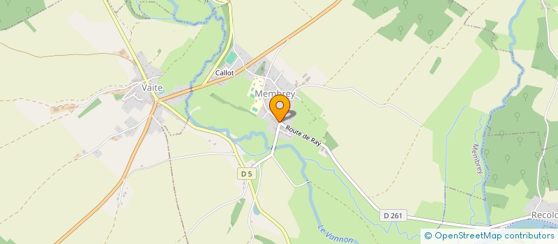 localisation de l'entreprise LE TARTELOT  MEMBREY