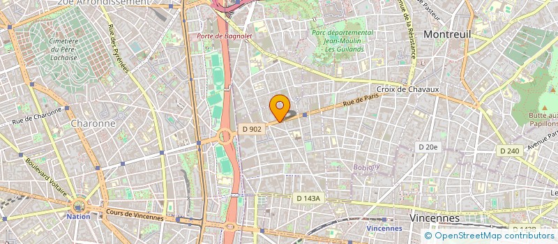 localisation de l'entreprise LE TASSILI  MONTREUIL
