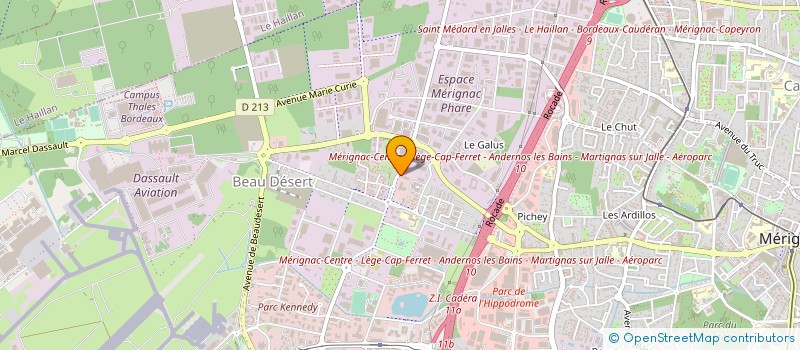 localisation de l'entreprise LE TASTA à MERIGNAC