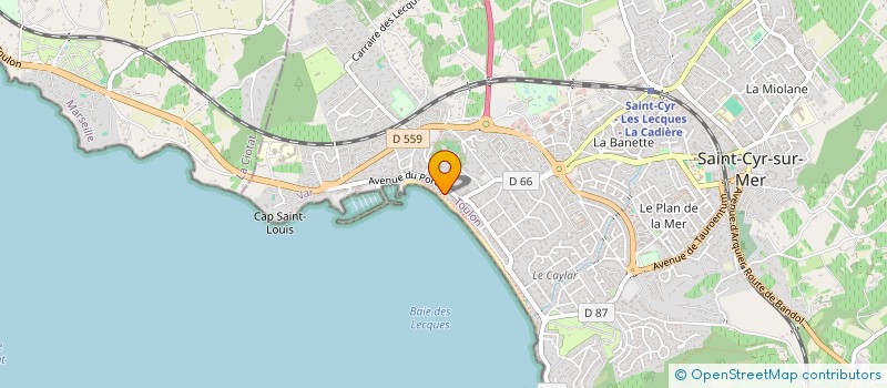 localisation de l'entreprise LE TAUROENTUM à SAINT-CYR-SUR-MER