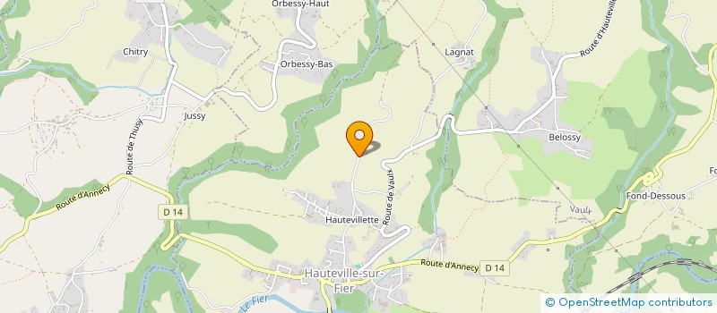 localisation de l'entreprise LE TAVAN  HAUTEVILLE-SUR-FIER