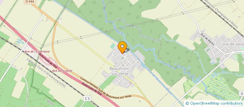 localisation de l'entreprise LE TAXI D'EMMA  BEAUMONT-SUR-VESLE