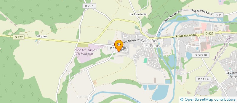 localisation de l'entreprise LE TEAM  SAINT-DENIS-LANNERAY
