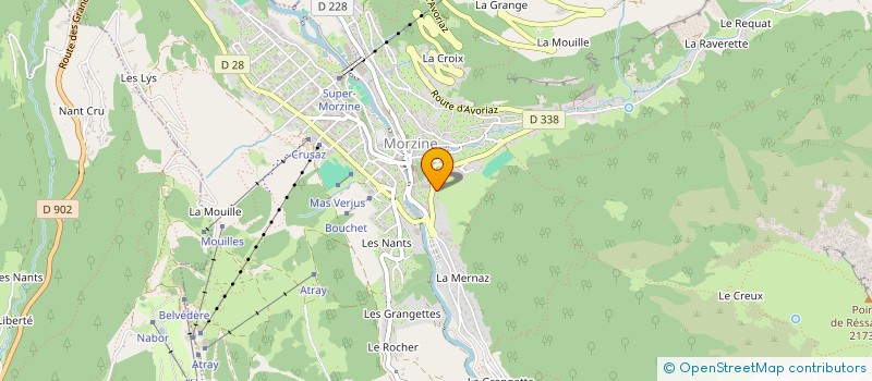 localisation de l'entreprise LE TEAM BAUD  MORZINE