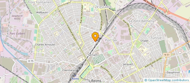 localisation de l'entreprise LE TEASE à REIMS