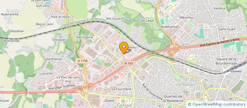 localisation de l'entreprise LE TECKEL RIEUR  VANNES
