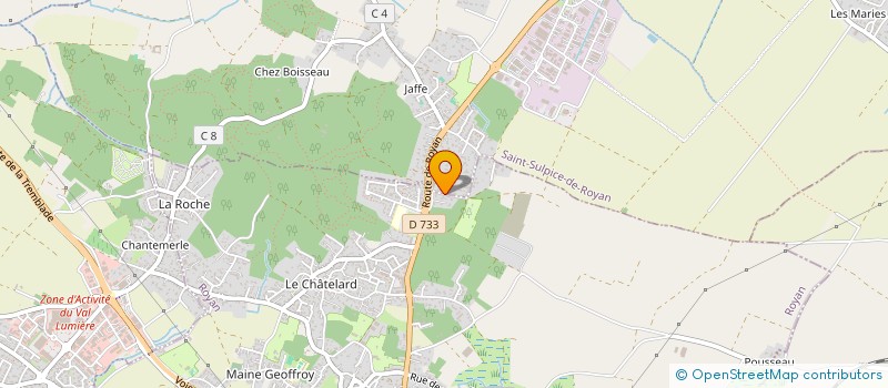 localisation de l'entreprise LE TEEPEE  ROYAN